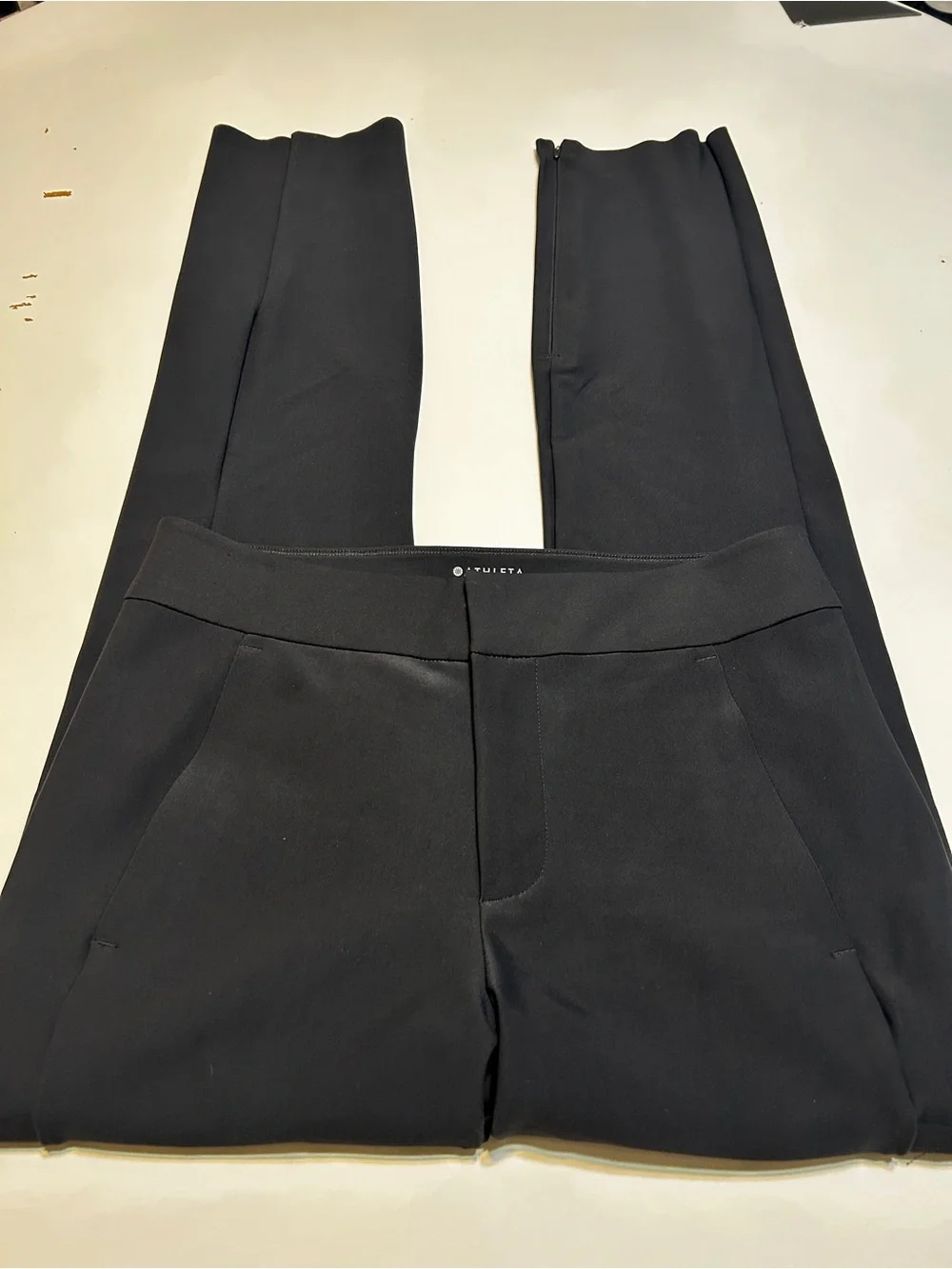 Athleta Stella Mid Rise Trouser Pant Black Sz.4